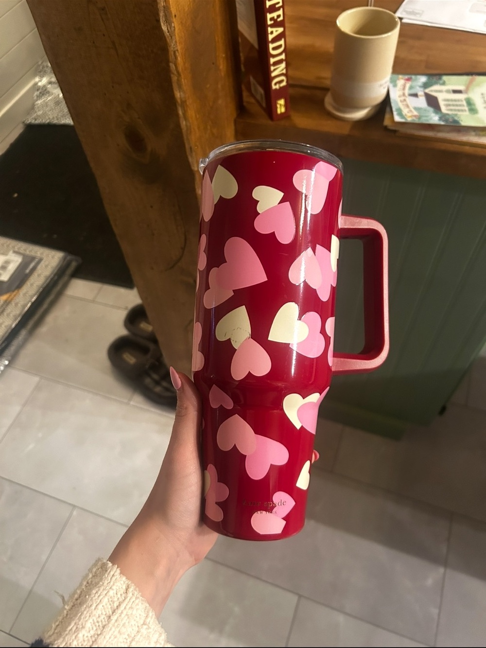 Kate Spade Valentine’s Day hearts 40oz tumbler